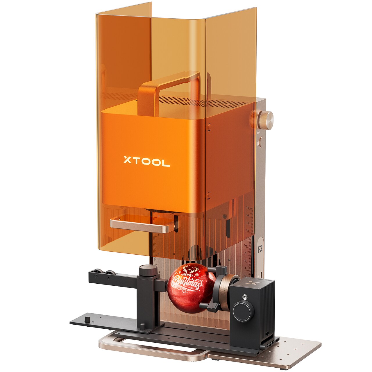 xTool F2 5W IR & 15W Diode Dual Laser Engraver, Built-in 50MP Camera, 6000mm/s Ultra Fast, 3D Embossing, Color Marking on Metal, On-Site & Small-Batch Ready